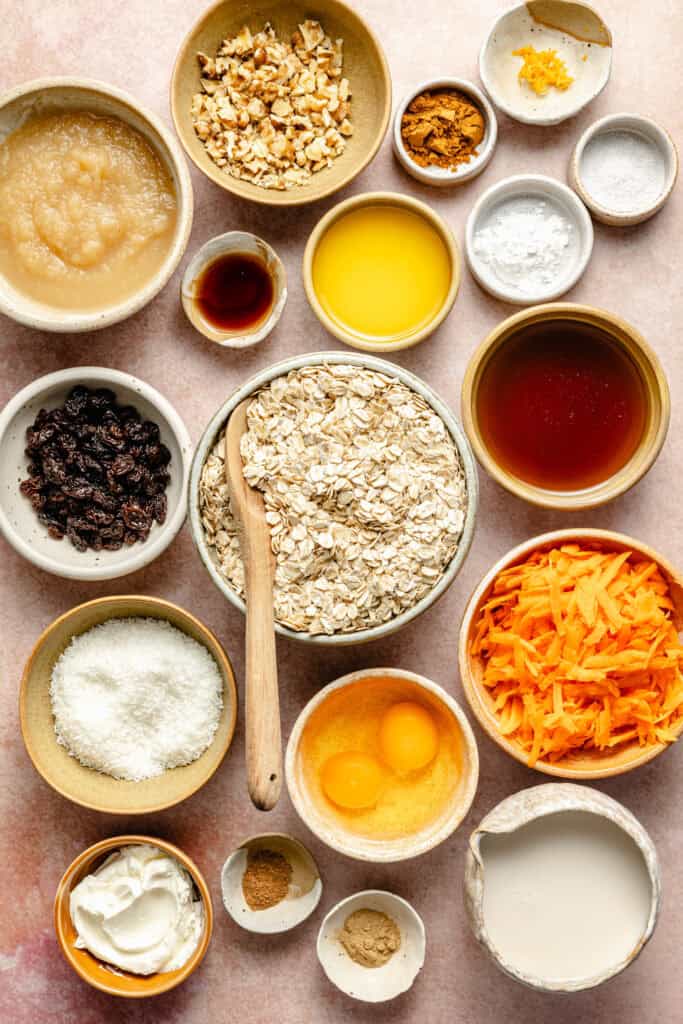 carrot cake baked oatmeal ingredients