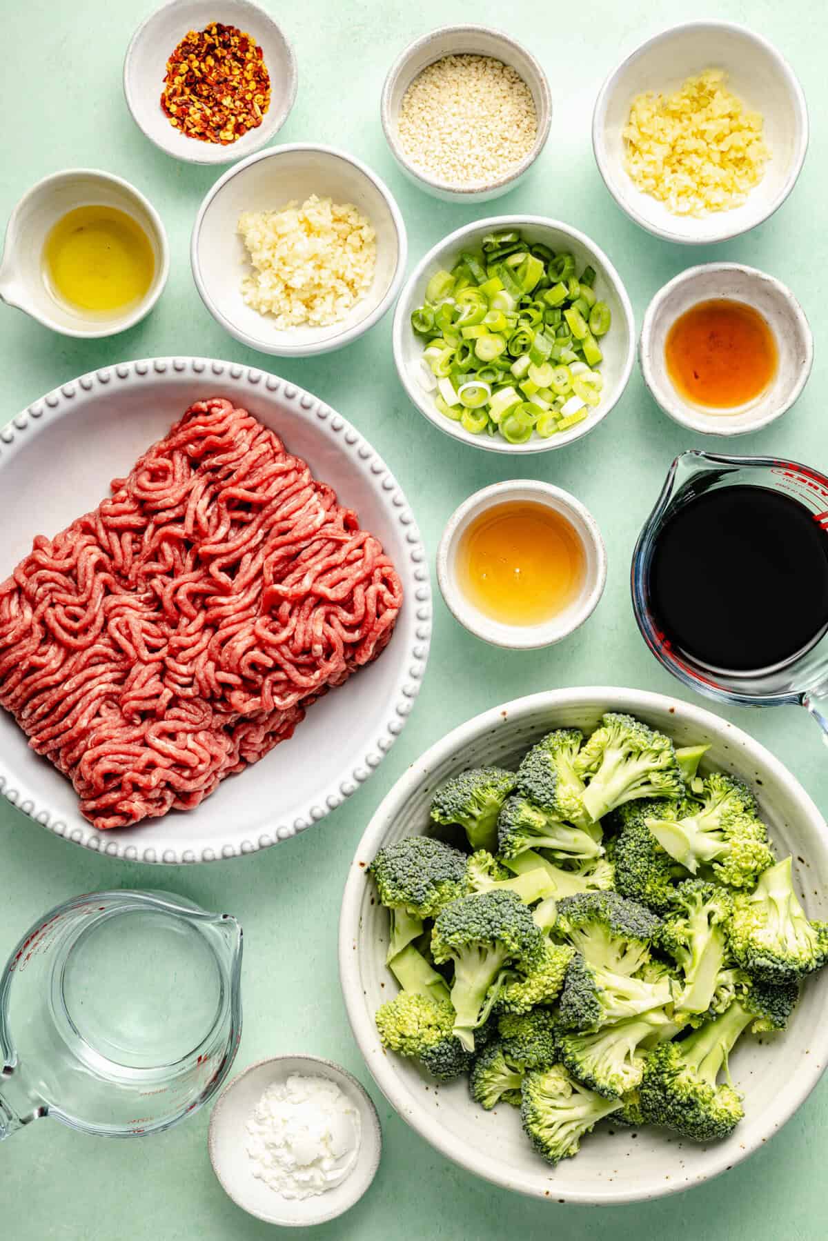 ground beef and broccoli ingredients