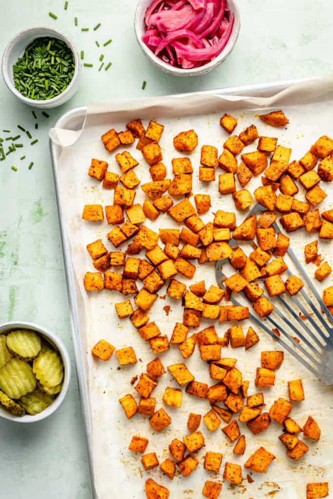 roasted sweet potatoes